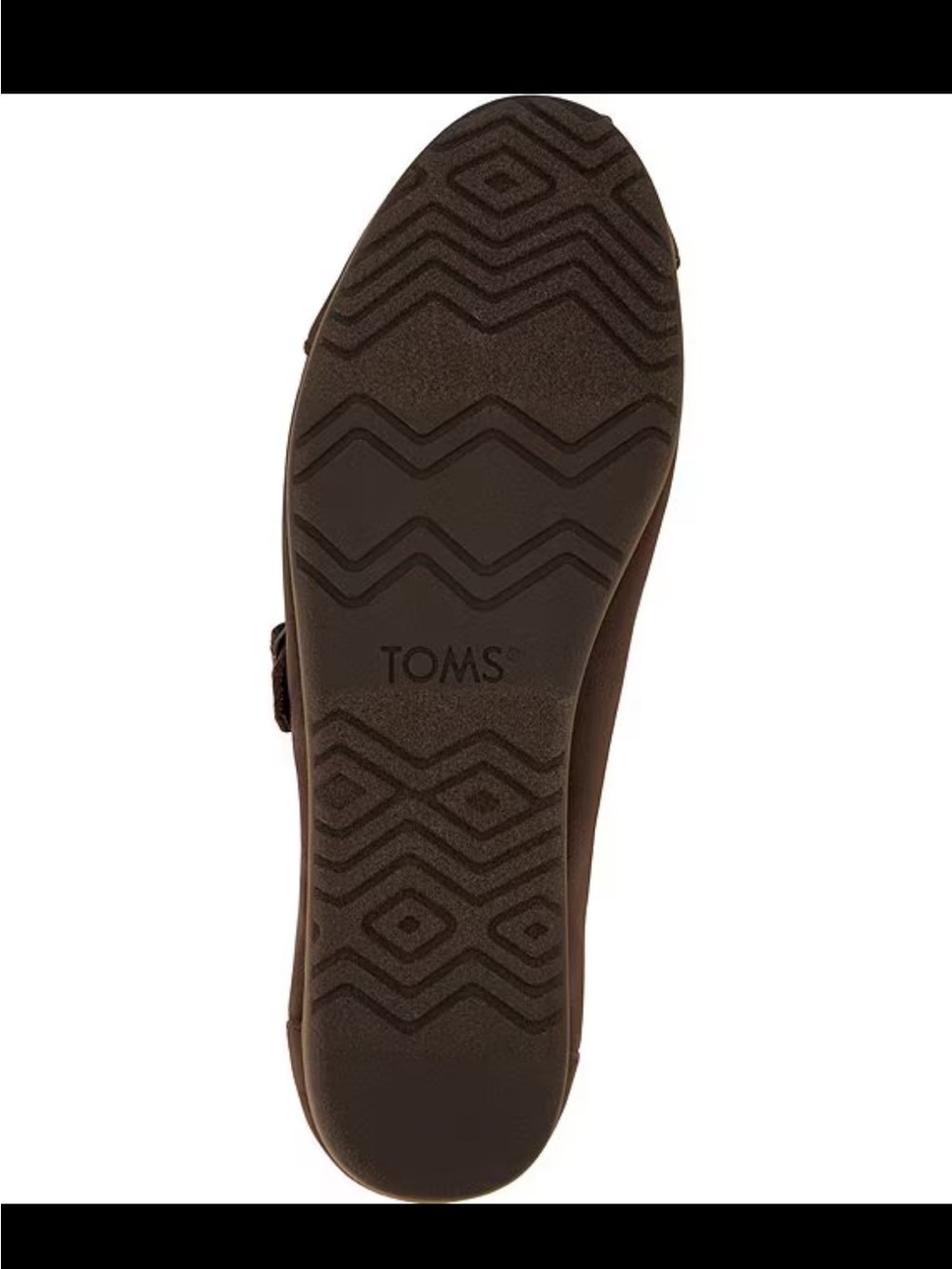 Toms Brown Suede Mary Jane Flat with Buckle Strap - Picture 6 of 11